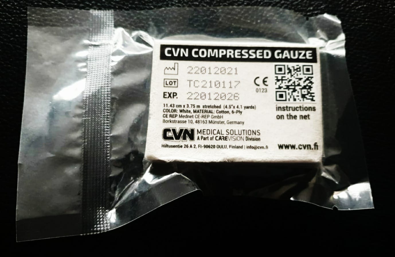 GAUZE COMPRESSÉE (CVN)